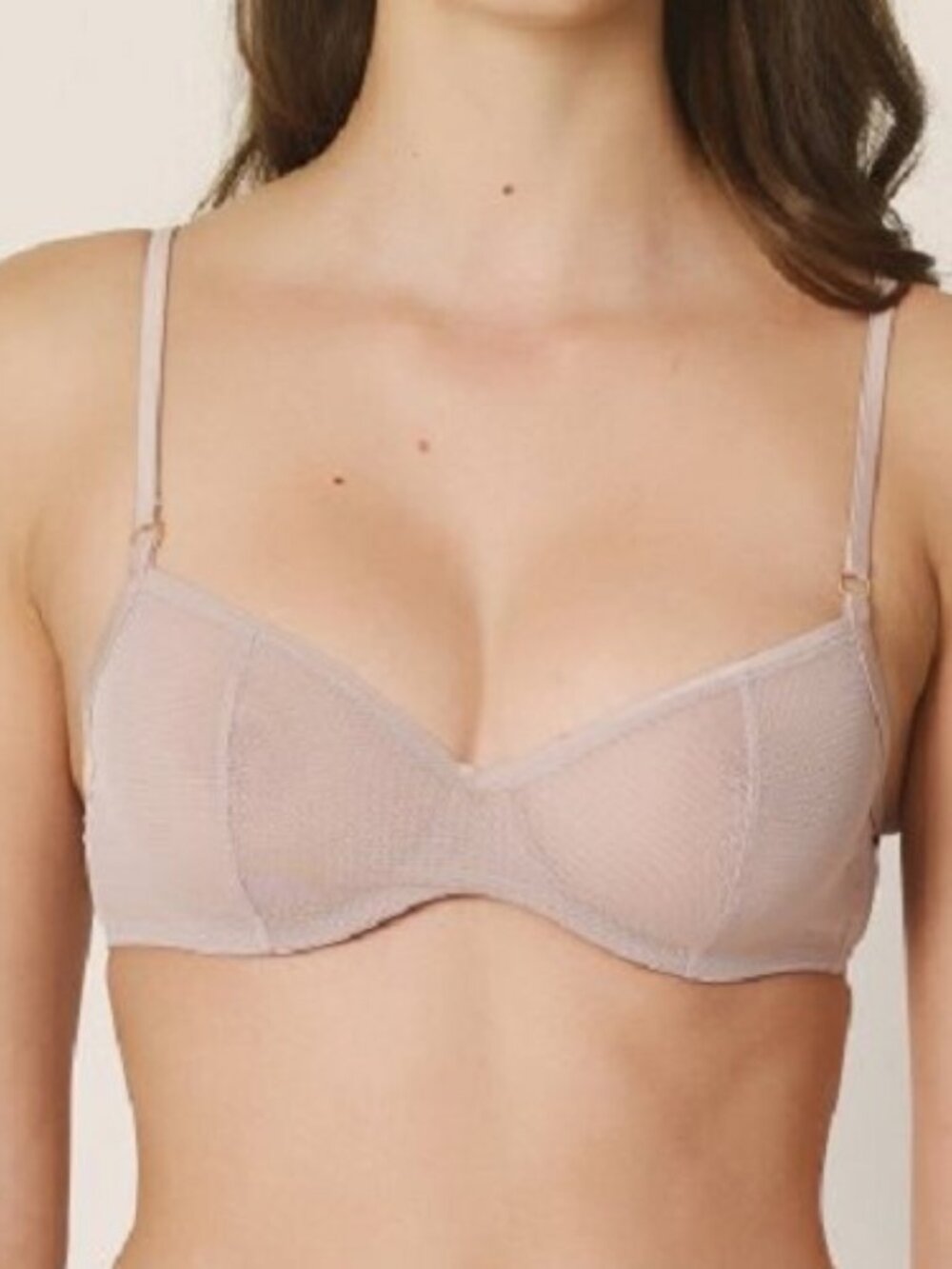 Marie Jo Bra Size 34B NWT NEW Undertones Glossy Pink Underwire Mesh